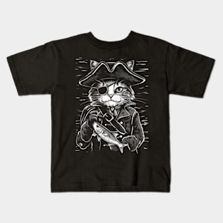 Cat Skull Paintings Kids T-Shirt